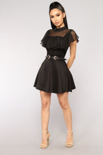 Jordan Ruffle Bodysuit - Black