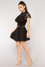 Jordan Ruffle Bodysuit - Black