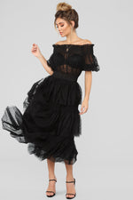 Don't Kiss And Tell Dress - Black