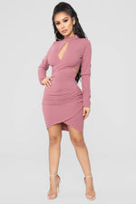 Taylor Keyhole Dress - Rose