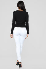 Reeza Long Sleeve Top - Black