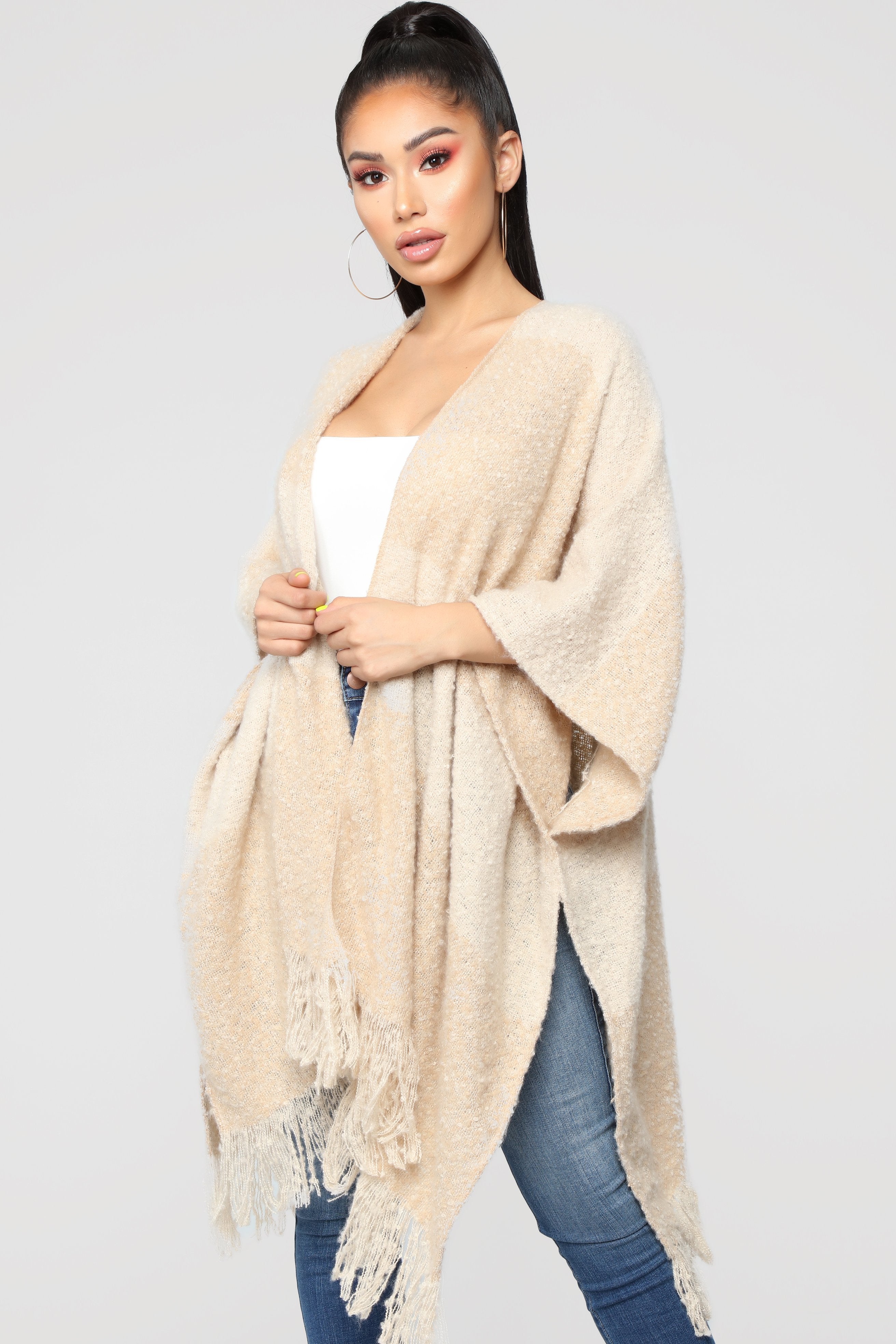 Kept My Promise Cardigan - Beige