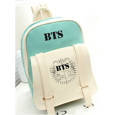 2017 HOT fashion Bangtan Boys knapsack New kpop star goods BTS PU schoolbag korea backpack student bags