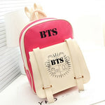 2017 HOT fashion Bangtan Boys knapsack New kpop star goods BTS PU schoolbag korea backpack student bags