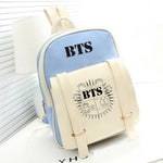 2017 HOT fashion Bangtan Boys knapsack New kpop star goods BTS PU schoolbag korea backpack student bags