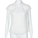 2018 Summer Womens Tops and Blouses Chiffon Lace Patchwork Shirts Tunic Hollow Out Ladies Clothes Women Top mujer de moda