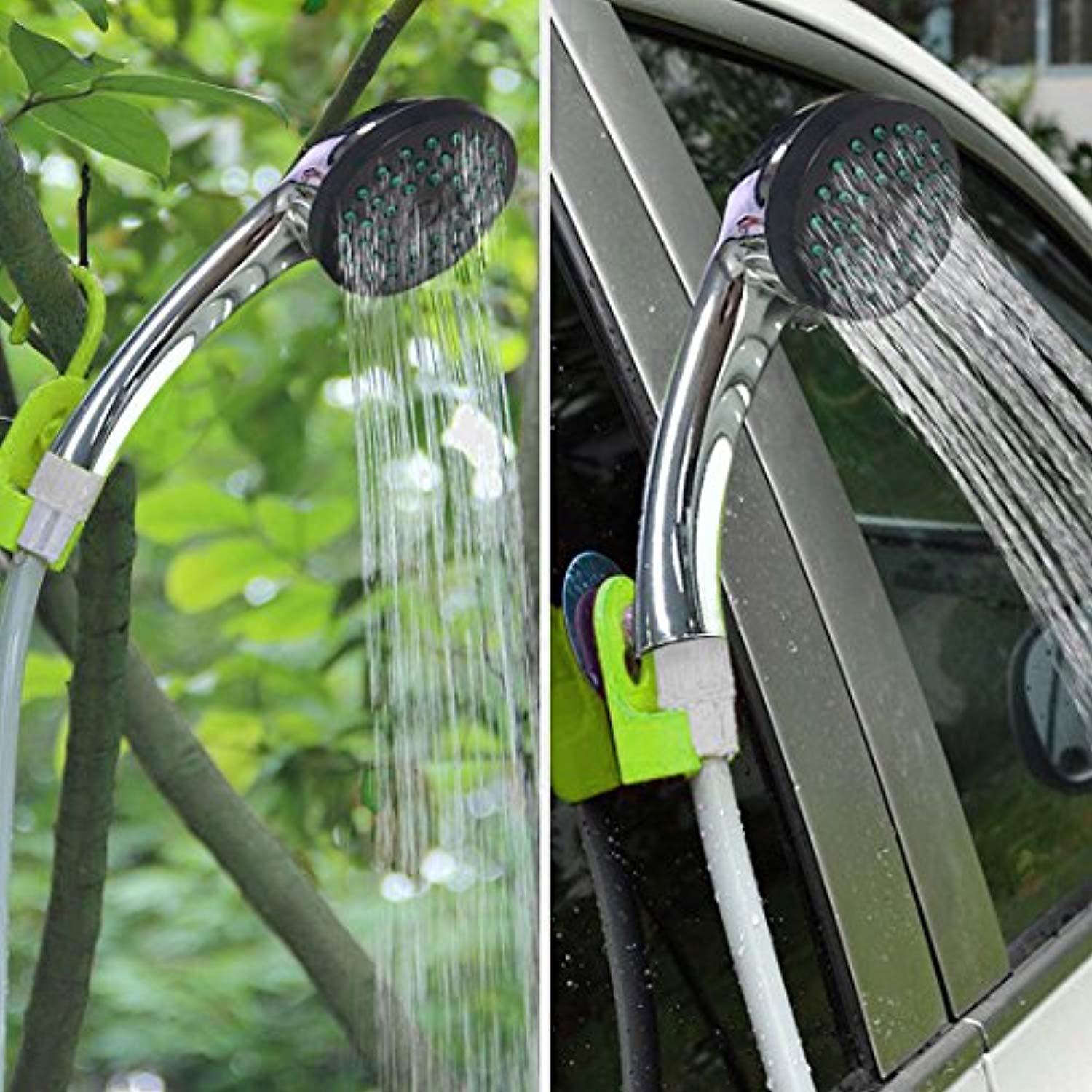 Portable Outdoor Shower, Pumps Water from Bucket Into Steady Shower Stream,Compact Handheld Rechargeable Camping Showerhead,Pumps Water from Bucket Into Steady, Gentle Shower Stream,USB Charging Plug